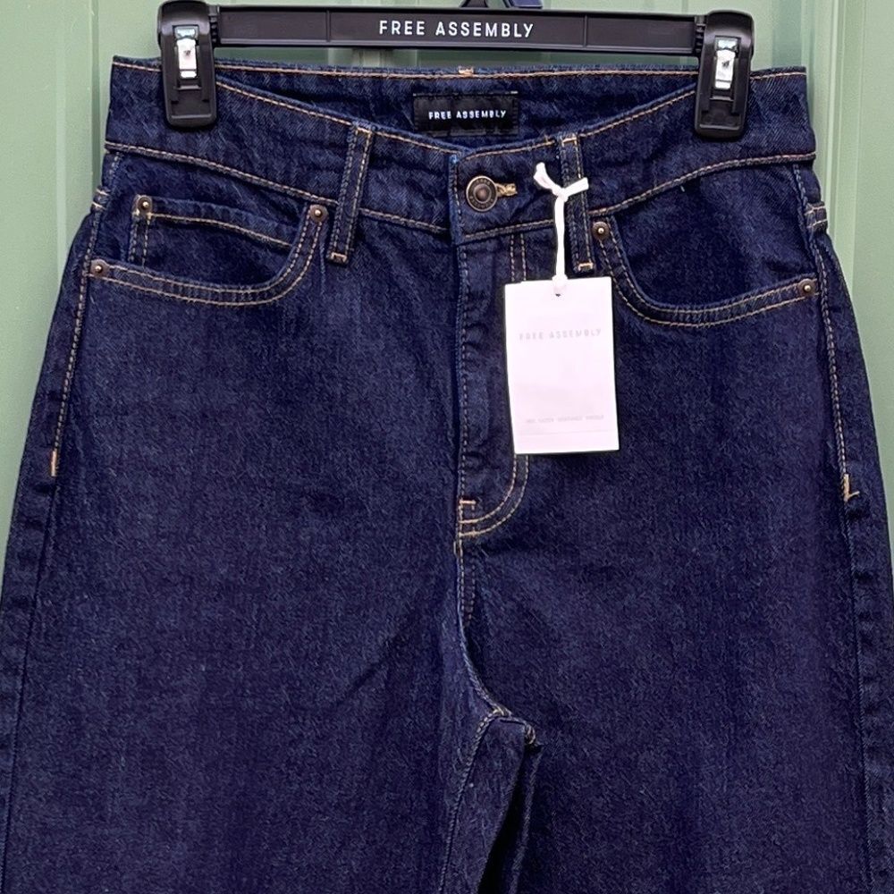 Women’s Barrel Leg Denim Jeans Pants Size 2 - Picture 2 of 8